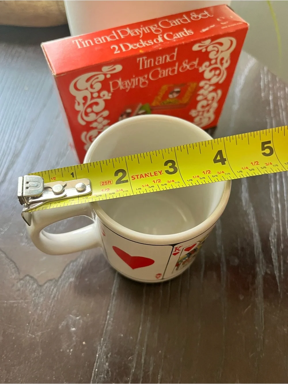 Vintage Coca-Cola Playing Cards Double Deck Tin & Box And Heart Playing Card Mug